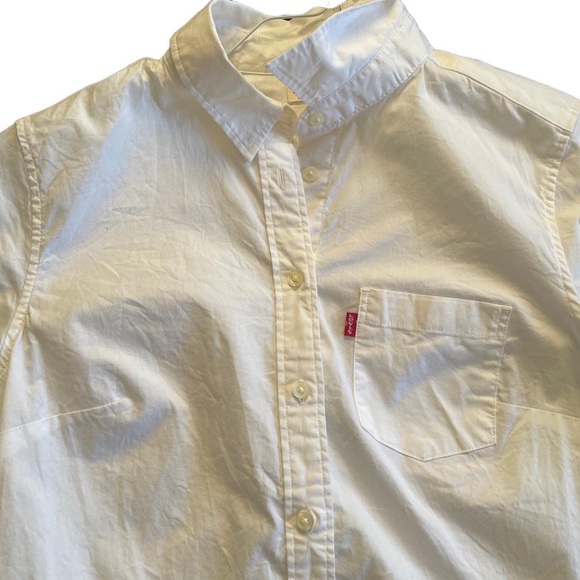 Levi White Button-Up Dress Shirt - Picture 3 of 4